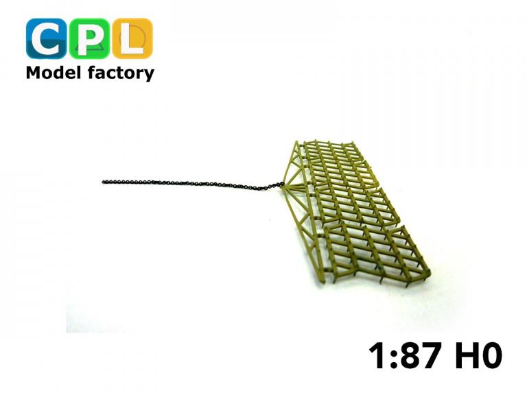 Preview: 1:43 Ackeregge schwer Fortschritt B324 – 4 feldig mit Zugbalken siena